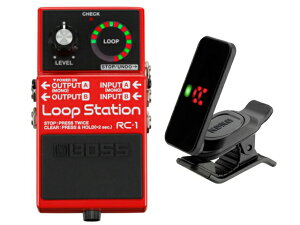 BOSS �{�X Loop Station RC-1 + KORG Pitchclip 2 PC-2�@�R���p�N�g�G�t�F�N�^�[
