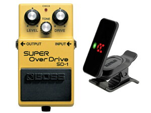 BOSS �{�X SUPER OverDrive SD-1 + KORG Pitchclip 2 PC-2�@�R���p�N�g�G�t�F�N�^�[