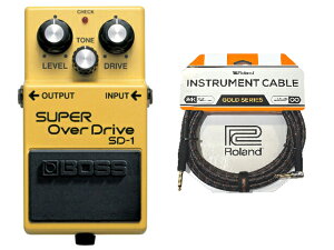 BOSS �{�X SUPER OverDrive SD-1 + Roland �P�[�u�� �Z�b�g�@�R���p�N�g�G�t�F�N�^�[