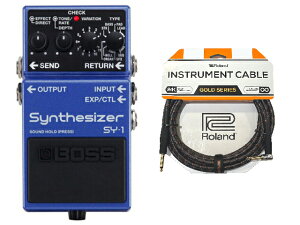 �y10/18�`�撅����ő�5,000�~OFF�N�[�|���zBOSS �{�X SY-1 + Roland �P�[�u�� �Z�b�g�@�M�^�[�G�t�F�N�^�[�^�V���Z�T�C�U�[
