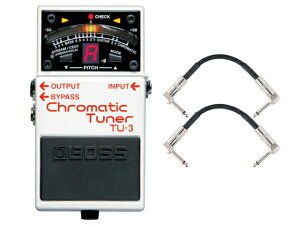 BOSS �{�X Chromatic Tuner TU-3 + �����_�C���p�b�`�P�[�u��2�{ �Z�b�g�@�R���p�N�g�G�t�F�N�^�[