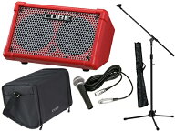 BOSS ボス CUBE STREET II RED［CUBE-ST2-R］+ケース+ボーカルセット Battery-Powered Stereo Amplifier