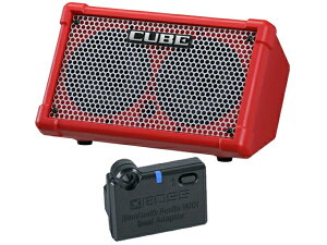 BOSS �{�X CUBE STREET II RED�mCUBE-ST2-R�n+ BT-DUAL �Z�b�g Battery-Powered Stereo Amplifier