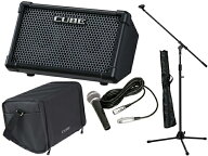 BOSS ボス CUBE STREET II BLACK［CUBE-ST2］+ ケース+ボーカルセット Battery-Powered Stereo Amplifier