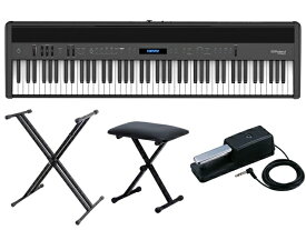 Roland ローランド FP-60X-BK + キーボードスタンド + チェア セット　デジタルピアノ
