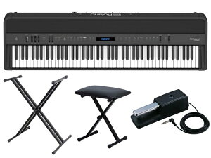 Roland ���[�����h FP-90X-BK + �L�[�{�[�h�X�^���h + �`�F�A �Z�b�g�@�f�W�^���s�A�m