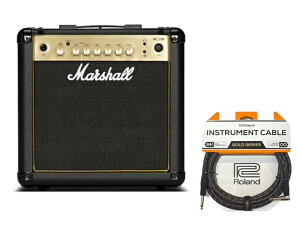 Marshall �}�[�V���� MG15R GOLD+ Roland�P�[�u���@�M�^�[�A���v