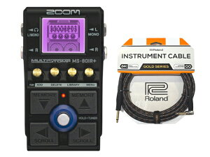ZOOM �Y�[�� MS-80IR+ MultiStomp + Roland�P�[�u�� �G�t�F�N�^�[