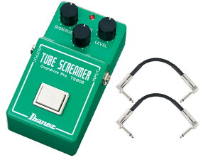 Ibanez �A�C�o�j�[�Y TS808 Tubescreamer + �����_�C���p�b�`�P�[�u��2�{ �Z�b�g �G�t�F�N�^�[