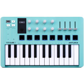 Arturia アートリア MiniLab 3 Aquamarine アクアマリン ［MINILAB3 AQ］　MIDIコントローラー