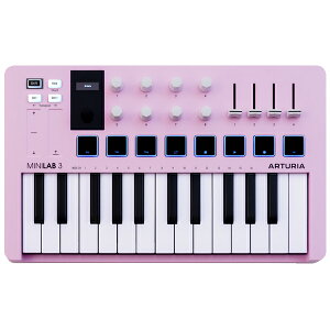 Arturia �A�[�g���A MiniLab 3 Rose Quartz ���[�Y�N�I�[�c �mMINILAB3 RQ�n�@MIDI�R���g���[���[