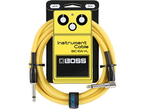 BOSS BIC-10A-YL �C�G���[ 10ft/3m Instrument Cable Yellow, Straight/Angled 3m L �^�M�^�[�P�[�u��
