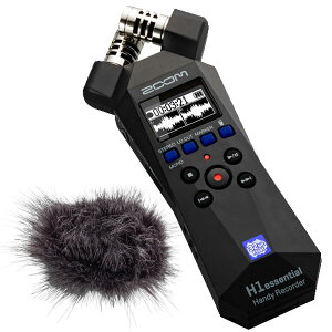 �y10/18�`�撅����ő�5,000�~OFF�N�[�|���zZOOM �Y�[�� H1essential + �E�B���h�X�N���[�� WSH-1e �Z�b�g�@�n���f�B�[���R�[�_�[