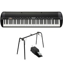 楽天市場】KORG 電子ピアノ B1 BK 88鍵 ブラック 専用スタンドセットの通販