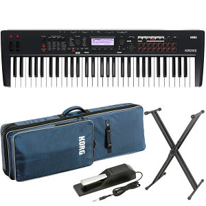 KORG KROSS 2 61���Ճ��f�� Dark Blue [KROSS2-61-DB] �G���g���[�p�b�N�@�V���Z�T�C�U�[