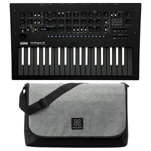 KORG �R���O minilogue xd Inverted [minilogue-xd BW] �u���b�N�z���C�g + MP-LARGE-MSG �Z�b�g�@�V���Z�T�C�U�[