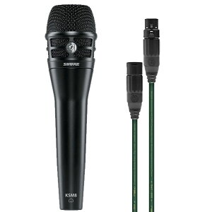 �y�}�C�N�P�[�u���t���L�����y�[���zSHURE �V���A KSM8/B-J�@�_�C�i�~�b�N�}�C�N