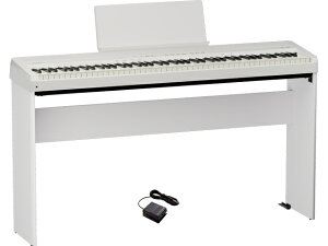 �y������ו����m��z Roland ���[�����h FP-40 WH �z���C�g FP-40-WHB + KSF-40-WH �X�^���h�Z�b�g�@�f�W�^���s�A�m