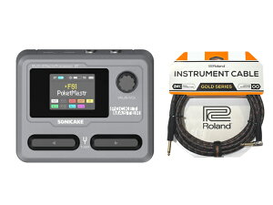 �y�������K�i�zSONICAKE �\�j�P�[�L Pocket Master GY �O���[ + Roland�P�[�u���Z�b�g �R���p�N�g�}���`�G�t�F�N�^�[