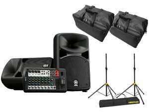 �yHERCULES �X�s�[�J�[�X�^���h+�P�[�X�t�zYAMAHA STAGEPAS 600BT Bluetooth�Ή� PA�V�X�e��