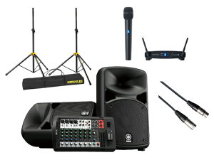 �yHERCULES �X�s�[�J�[�X�^���h+���C�����X�}�C�N�t�zYAMAHA STAGEPAS 600BT Bluetooth�Ή� PA�V�X�e��