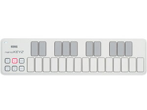 KORG �R���O nanoKEY2 WH�@MIDI�R���g���[���[