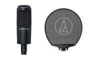 audio-technica オーディオテクニカ AT2035 + ポップフィルター AT-PF2 セット　コンデンサーマイク