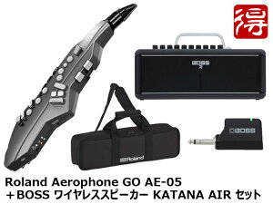 Roland Aerophone GO AE-05 + BOSS KATANA AIR �Z�b�g�@�E�B���h�V���Z�T�C�U�[