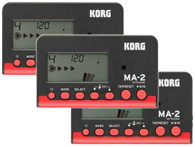 【まとめ買い】KORG MA-2 ブラック＆レッド MA-2-BKRD 3個セット（新品）【送料無料】【区分YC】