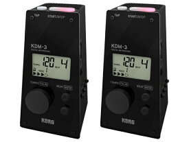 【まとめ買い】KORG KDM-3 BK ブラック 2個セット（新品）【送料無料】【区分A】