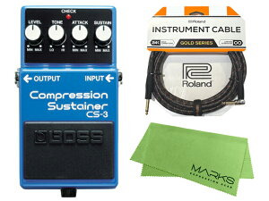 BOSS Compression Sustainer CS-3 + Roland �P�[�u�� �Z�b�g�m�}�[�N�X�E�I���W�i���N���X�t�n�@�R���p�N�g�G�t�F�N�^�[