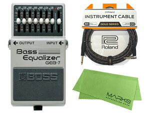 BOSS Bass Equalizer GEB-7 + Roland �P�[�u�� �Z�b�g�m�}�[�N�X�E�I���W�i���N���X�t�n�@�R���p�N�g�G�t�F�N�^�[