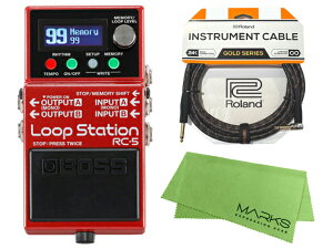 BOSS RC-5 Loop Station + Roland �P�[�u�� �Z�b�g�m�}�[�N�X�E�I���W�i���N���X�t�n