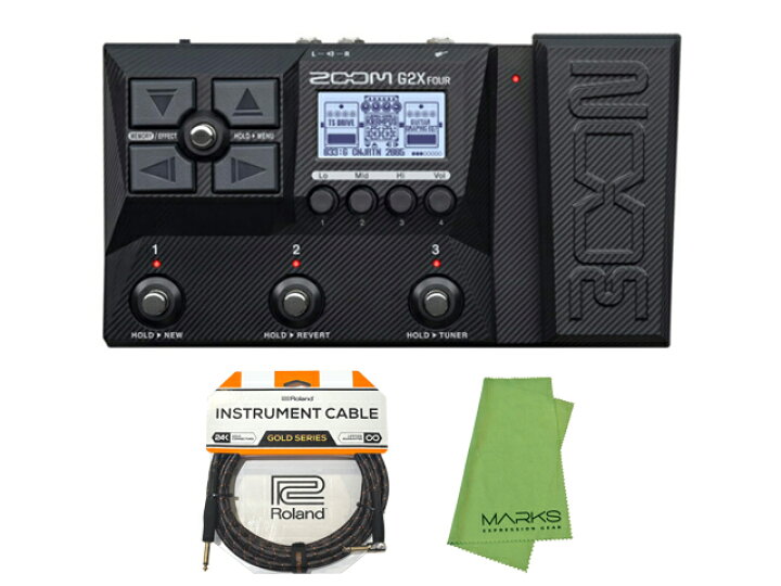 楽天市場】ZOOM ズーム G2X FOUR + Roland ケーブル セット ギター 