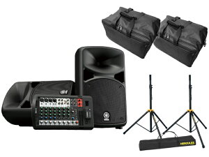 �yHERCULES �X�s�[�J�[�X�^���h+�P�[�X�t�zYAMAHA STAGEPAS 600BT Bluetooth�Ή� PA�V�X�e��