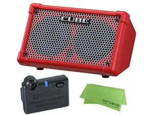 BOSS �{�X CUBE STREET II RED�mCUBE-ST2-R�n+ BT-DUAL �Z�b�g Battery-Powered Stereo Amplifier