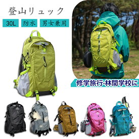 新品 登山 リュック バックパック 30L リュックサック 登山用リュック ザック メンズ レディース 大容量 軽量 耐久性 頑丈 疲れにくい 通勤 通学 機内持ち込み レインカバー付き 防災バック 夏山登山 初日の出 旅行 背面通気 初詣登山 春 夏 GW 旅行準備 人気 新生活応援