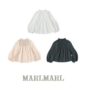 ベビー服/ベビードレス MARLMARL blouses (3カラー)【公式限定ポイントUP】マールマール ベビー服 女の子 ベビー ブラウス ベビー服トップス 長袖 春秋 おしゃれ ベビー・キッズ 出産祝い ハーフバースデー 誕生日｜キッズ・ベビーファッション＞トップス＞シャツ・ブラウス