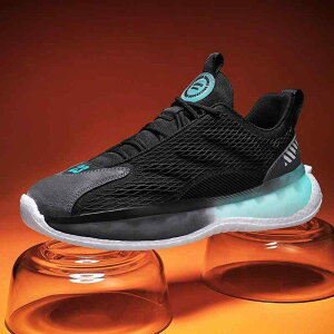 スニーカー メンズ かっこいい バイカラー ランニング ウォーキング シューズ 軽い クッション メッシュ 通気性 運動靴 韓国系 黒 ブラック 青 ブルー 白 ホワイト グラデーション ジム トレ