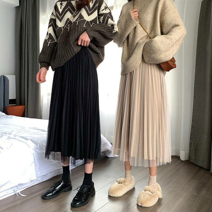 楽天市場 チュールスカート ロングスカート プリーツスカート レディース スカート ボトムス 春 夏 秋 10代 代 30代 40代 リバーシブル 2way お得 おしゃれ かわいい ミモレ丈 スカート コーデ レース ロング ミモレ丈 チュール キュート ガーリー ハイウエスト A