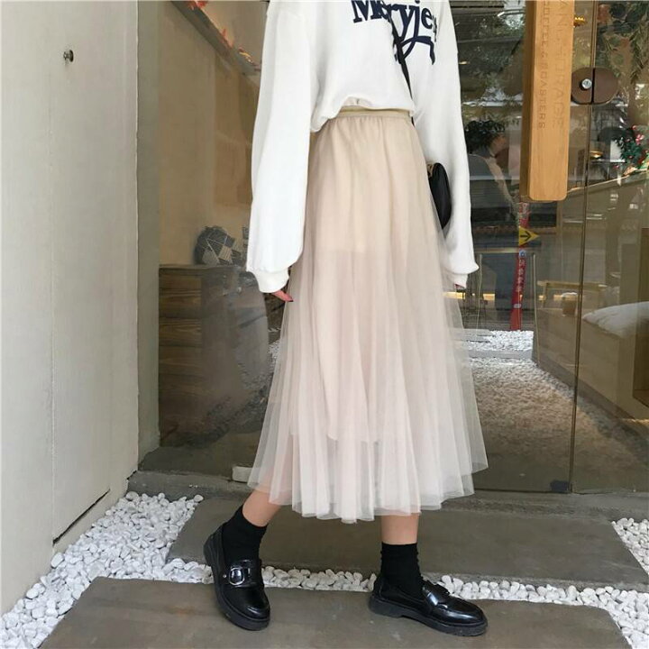 楽天市場 チュールスカート ロングスカート レディース スカート ボトムス 春 夏 秋 10代 代 30代 おしゃれ かわいい ミモレ丈 スカート コーデ Aライン フレア プリーツ ハイウエスト アプリコット ベージュ ブラック 黒 無地 ふんわり 可愛い ガーリー カジュアル 楽天市場 チュールスカート ロングスカート レディース スカート ボトムス 春 夏 秋 10代 代 30代 おしゃれ かわいい ミモレ丈 スカート コーデ Aライン フレア プリーツ ハイウエスト アプリコット ベージュ ブラック 黒 無地 ふんわり 可愛い ガーリー カジュアル