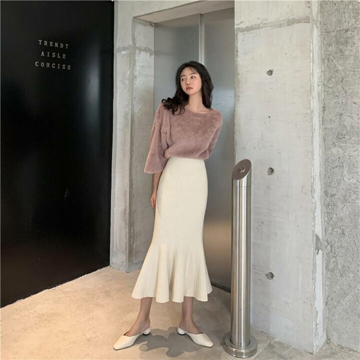 楽天市場 ニットスカート ミモレ丈 マーメイド スカート ボトムス レディース リブ ニット フィッシュテール 春 秋 冬 10代 代 30代 きれいめ コーデ おしゃれ 無地 フレア ハイウエスト 白 ホワイト ベージュ ブラック 黒 美脚 美スタイル 大人可愛い 韓国 楽天市場 ニットスカート ミモレ丈 マーメイド スカート ボトムス レディース リブ ニット フィッシュテール 春 秋 冬 10代 代 30代 きれいめ コーデ おしゃれ 無地 フレア ハイウエスト 白 ホワイト ベージュ ブラック 黒 美脚 美スタイル 大人可愛い 韓国