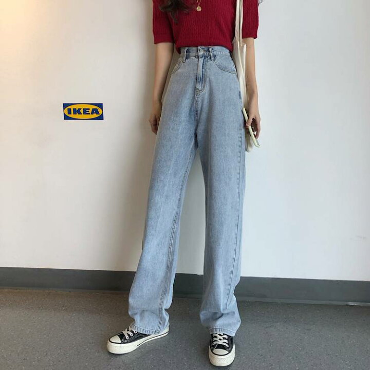 デニムパンツ レディース ジーンズ ジーパン バックシャン おしゃれ かっこいい パンツ ズボン ボトムス カジュアル ワイドパンツ ストレートパンツ バックコンシャス レースアップ 淡い ライトブルー デニム ハイウエスト きれいめ オシャレ スポーツ 大人 ... 人気★デニム ジーパン 破れジーンズ ワイドパンツ イレギュラー レトロデザイン