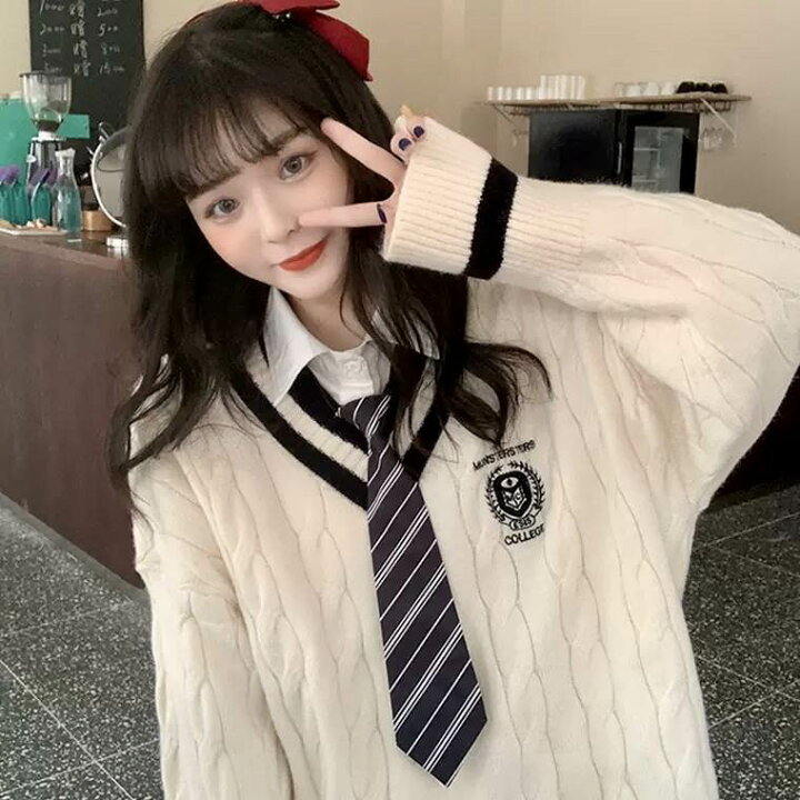 楽天市場 2色 セーター ニット トップス レディース 学生 ティーンズ ワッペン ライン 学校 スクール ルーズ ホワイト ネイビー 白 紺 ブラック レッド お洒落 冬 ウィンター 秋 オータム デート お出かけ インスタグラマー インスタ映え 韓国ファッション 海外トレンド 楽天市場 2色 セーター ニット トップス レディース 学生 ティーンズ ワッペン ライン 学校 スクール ルーズ ホワイト ネイビー 白 紺 ブラック レッド お洒落 冬 ウィンター 秋 オータム デート お出かけ インスタグラマー インスタ映え 韓国ファッション 海外トレンド