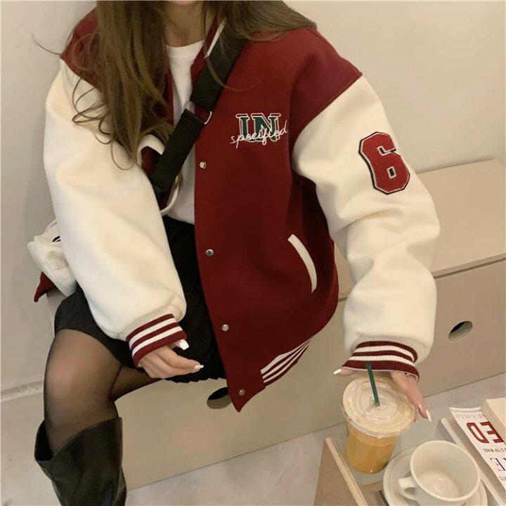 楽天市場】3色 ジャケット スタジャン アメリカン レトロ ガーリー 