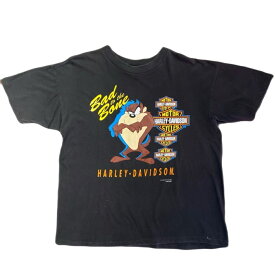 90S HARLEY ハーレー　lunney tunes ルーニー・テューンズ T-shirts　XLサイズ ビッグプリント 1993s　美品【中古】【ビンテージ】