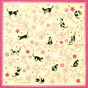 【小風呂敷】気音間さくら猫 ふろしき