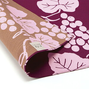 京の両面おもてなし 中巾 風呂敷 約50cm葡萄 ぶどう(ワイン色)