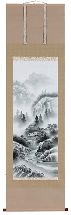 楽天市場】掛け軸／掛軸／かけじく 水墨山水（伊藤白雲）【送料無料 