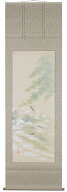 掛け軸／掛軸　鮎（出口華凰）【送料無料】【代引き手数料無料】